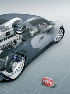 Бугатти Верон - внутренности (Bugatti)
