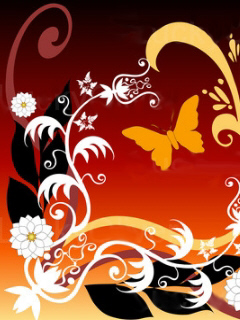 бабочки и цветы (Butterfly And Flowers)